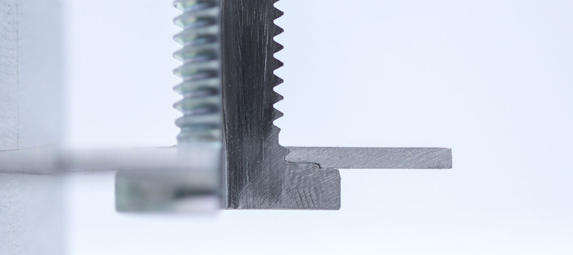 ACNS Clinch stud screw Press-In Fastener Cross Section Detail