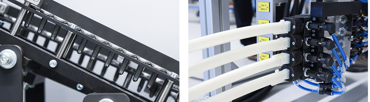 autoriv fasteners automation zuführsystem zuführung verbindungselemente presseanwendung setzköpfe montagesysteme roboterwerkzeuge setzeinheit fördertopf stufenförderer vereinzelung schusschlauch