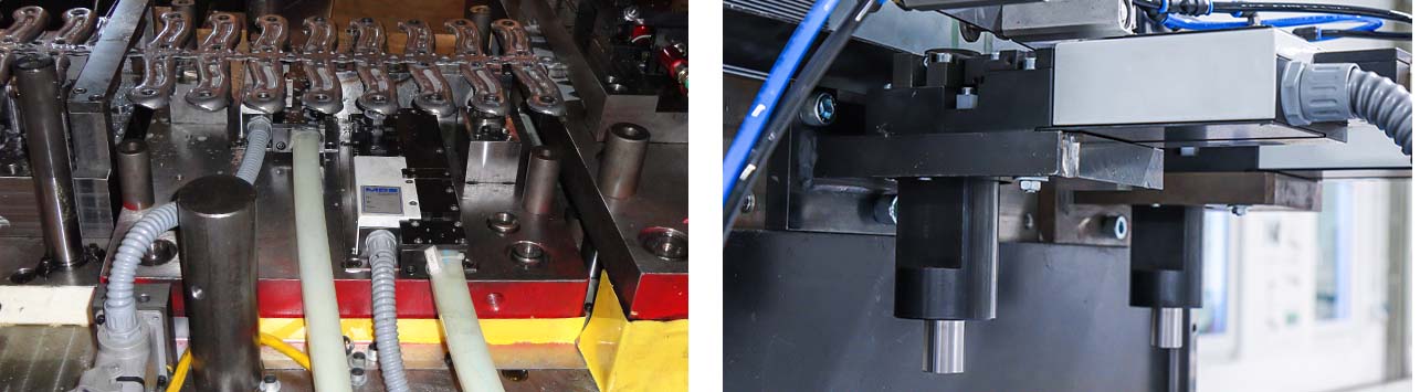 autoriv fasteners automation a100 pab setting head press tool press application transfer die tool progressive die glide bearing bushing flanging calibration sheet metal components workpiece