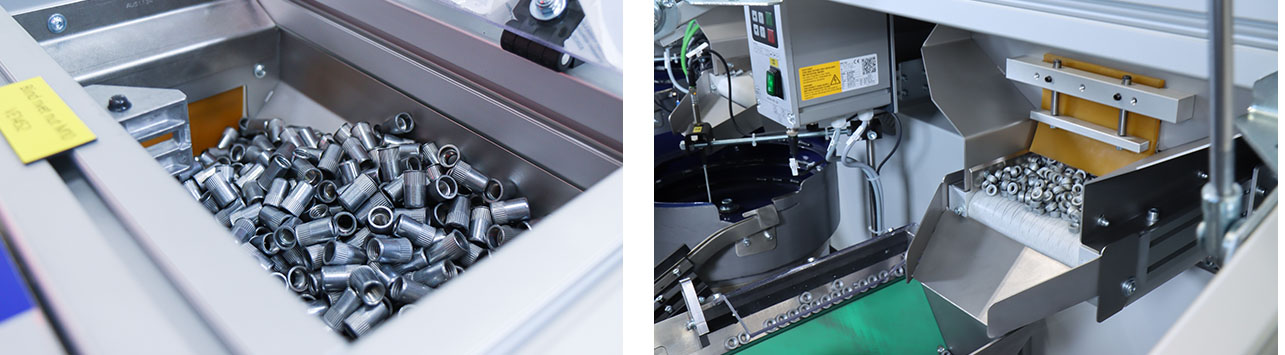 autoriv fasteners automation zuführsystem zuführung verbindungselemente presseanwendung setzköpfe montagesysteme roboterwerkzeuge setzeinheit fördertopf stufenförderer bandbunker befüllung