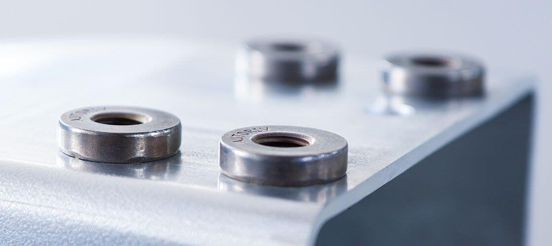 AUTORIV joining process spin-pull riveting rivet nuts spacer profile